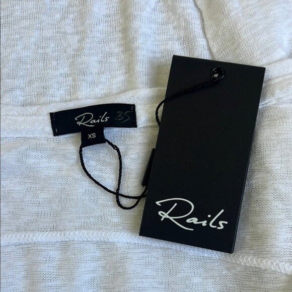 Rails Aden Long Sleeve Tee in White - XS - Picture 4 of 11